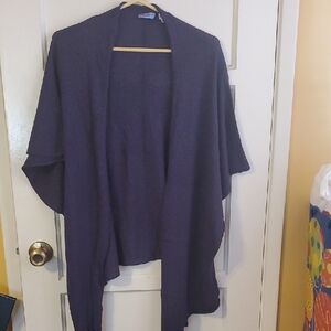 Acrobat Purple Shrug Poncho Sweater
